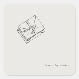 Adesivo Quadrado Unsent Letters- Regency Correspondence