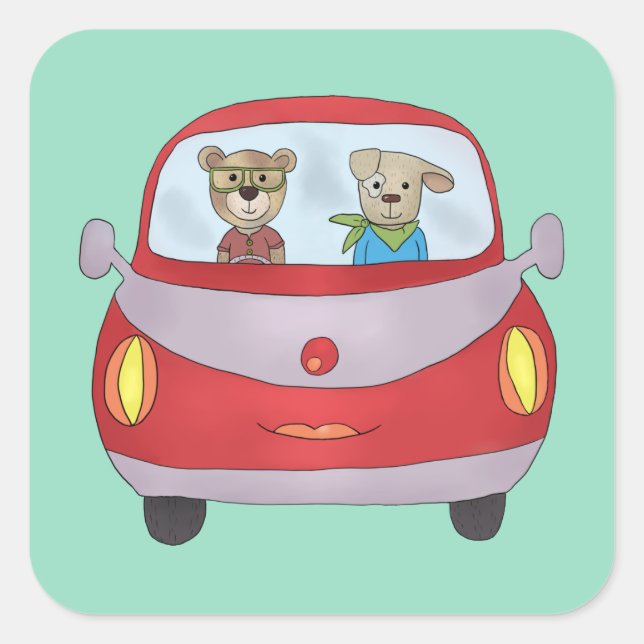 Adesivo Quadrado Unterwegs (Frente)