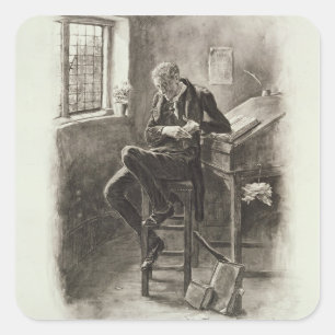 Adesivo Quadrado Uriah Heep, 'de Charles Dickens: Uma bisbolhetice
