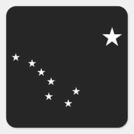 Adesivo Quadrado Ursa Negra e Branca Grande