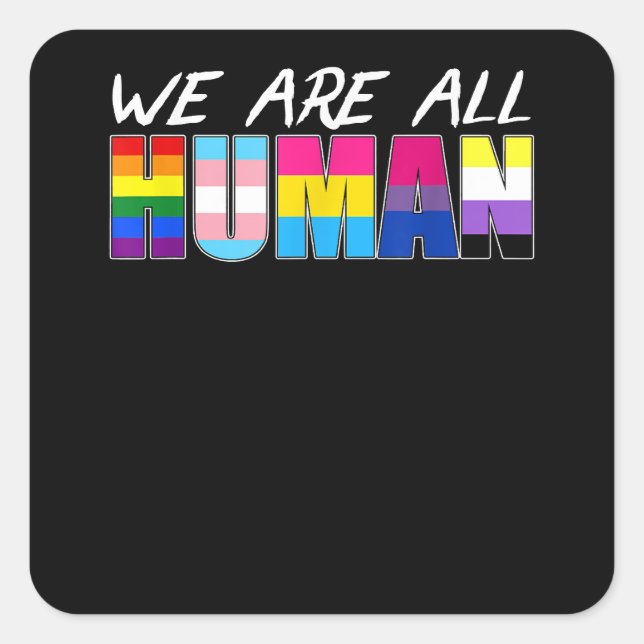 Adesivo Quadrado Urso Gay de Pintura LGBT Mens (Frente)