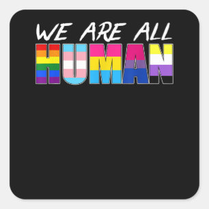 Adesivo Quadrado Urso Gay de Pintura LGBT Mens