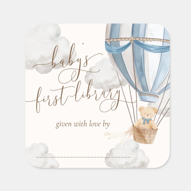 Adesivo Quadrado Urso Mal Mal Pode Esperar Urso de Pelúcia Primeira (Criador carregado)