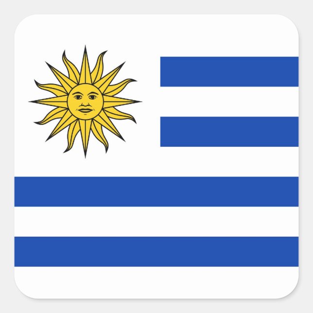 Adesivo Quadrado Uruguai (Frente)