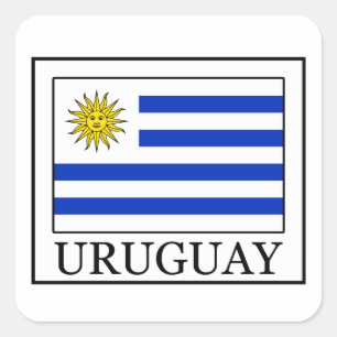 Adesivo Quadrado Uruguai