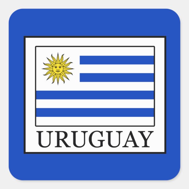 Adesivo Quadrado Uruguai (Frente)