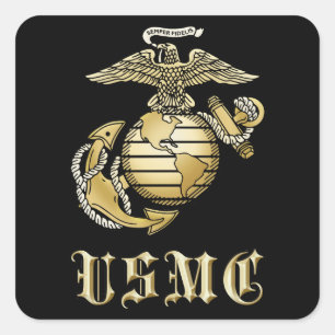 ADESIVO QUADRADO USMC