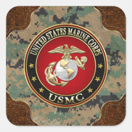 Adesivo Quadrado USMC EGA [Edição Especial] [3D]