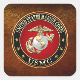 Adesivo Quadrado USMC EGA [Edição Especial] [3D]