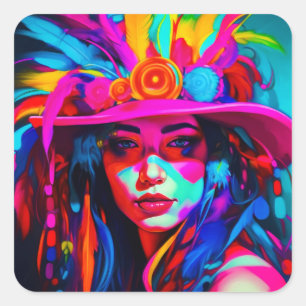 Adesivo Quadrado Uso Vibrante