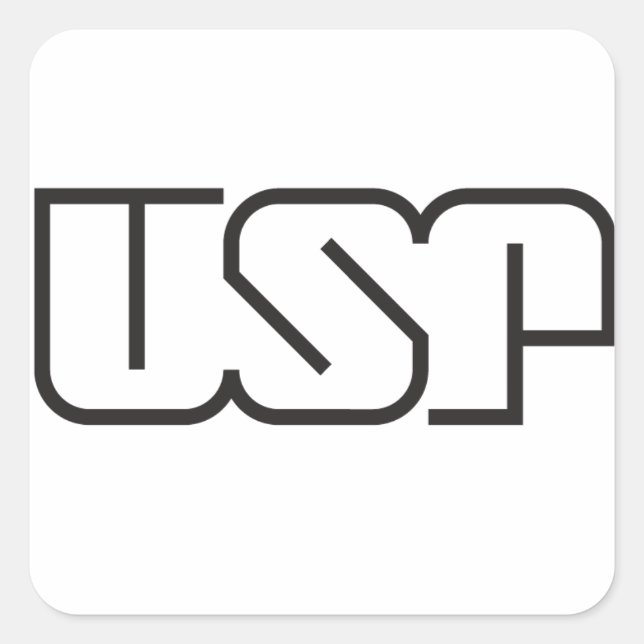 Adesivo Quadrado USP (Logotipo) (Frente)