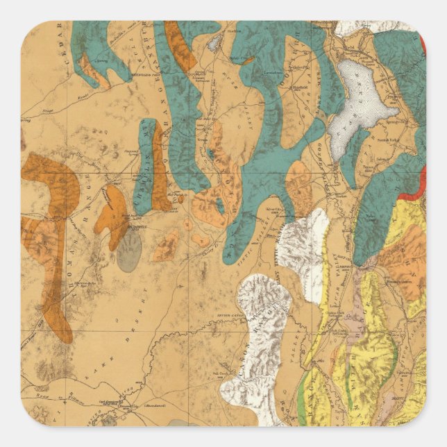 Adesivo Quadrado Utah 4 (Frente)