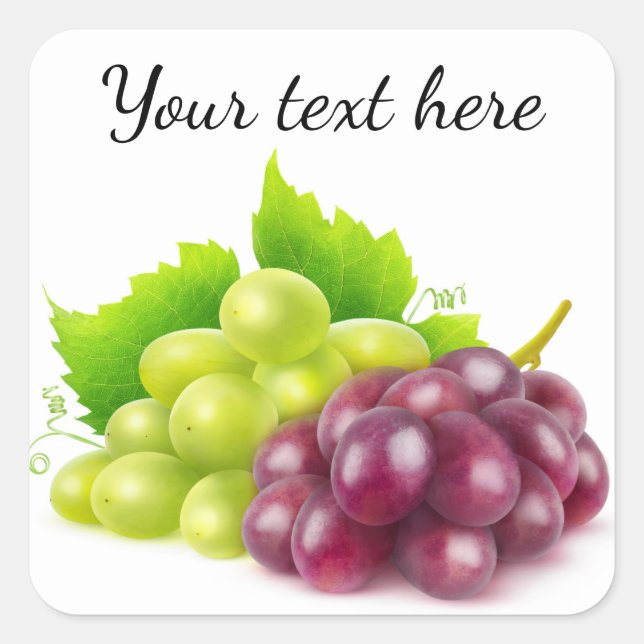 Adesivo Quadrado Uvas (Frente)