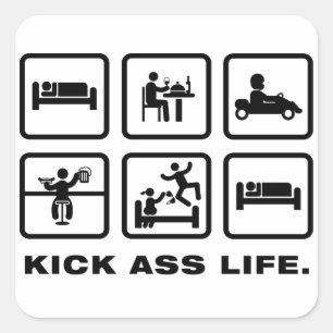 Adesivo Quadrado Vá-Kart