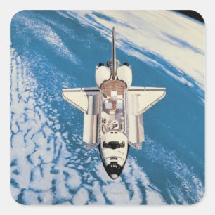 Adesivo Quadrado Vaivém espacial na órbita