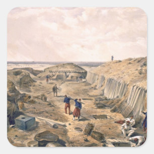 Adesivo Quadrado Vala do bastião du Esteira, placa 'de Seat