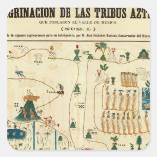 Adesivo Quadrado Vale asteca 2 de México