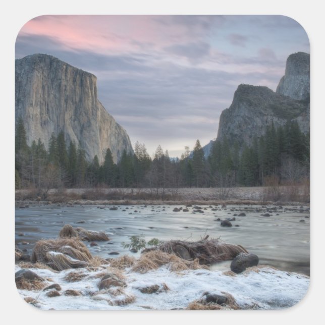 Adesivo Quadrado Vale de Yosemite (Frente)