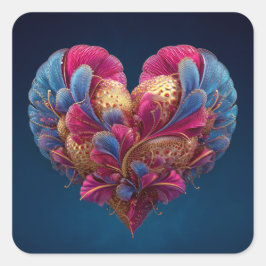 Adesivo Quadrado Valentine’s Day Stickers | Cute, Romantic