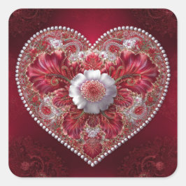 Adesivo Quadrado Valentine’s Day Stickers | Cute, Romantic