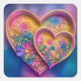 Adesivo Quadrado Valentine’s Day Stickers | Cute, Romantic