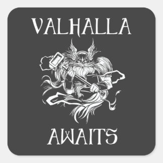 Adesivo Quadrado Valhalla Awaits