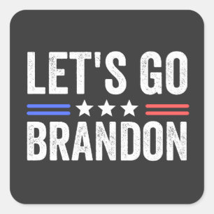 Adesivo Quadrado Vamos Go Brandon