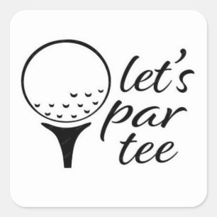 ADESIVO QUADRADO VAMOS "PAR TEE* LEGAL GOLFER'S STICKER