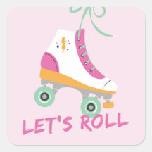 Vamos Roll Sticker - Magenta