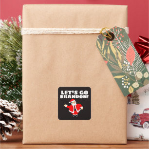 ADESIVO QUADRADO VAMOS VÁ BRANDON! VESTIDOS DE NATAL