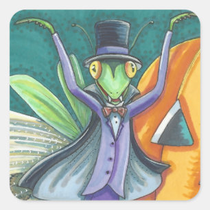 ADESIVO QUADRADO VAMPIRE ORGULHANDO MANTIS, INSETO-VESTIRADORES