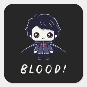 Adesivo Quadrado Vampiro Criança