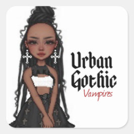 Adesivo Quadrado Vampiros Góticos Urbanos 1