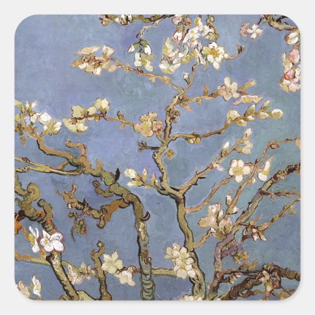 Adesivo Quadrado Van Gogh Almond Blossom (Frente)