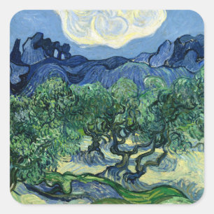 Adesivo Quadrado Van Gogh As Oliveiras Pintura Paisagem