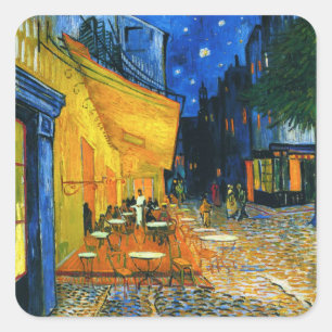 Adesivo Quadrado Van Gogh Café Terrace Stickers