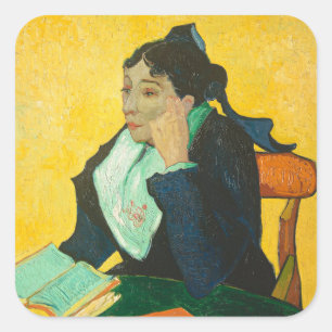 Adesivo Quadrado Van Gogh - Madame Joseph-Michel Ginoux,