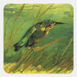 Adesivo Quadrado Van Gogh o martinho pescatore, arte do
