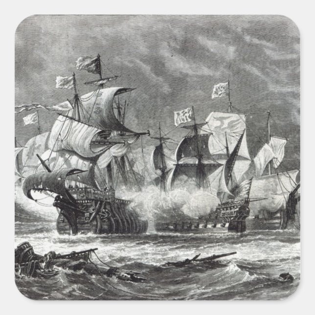 Adesivo Quadrado Vanguard, sob Sir William Winter (Frente)