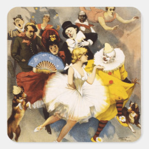 Adesivo Quadrado Vaudeville - The Sandow, Trocadero Vaudevilles