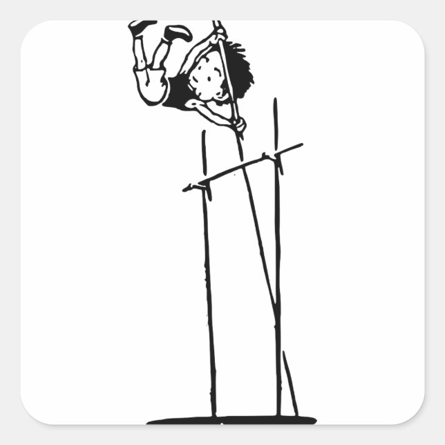 Adesivo Quadrado Vault de pólo retro (Frente)