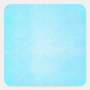 Adesivo Quadrado Vazio claro azul do modelo da aguarela da cerceta