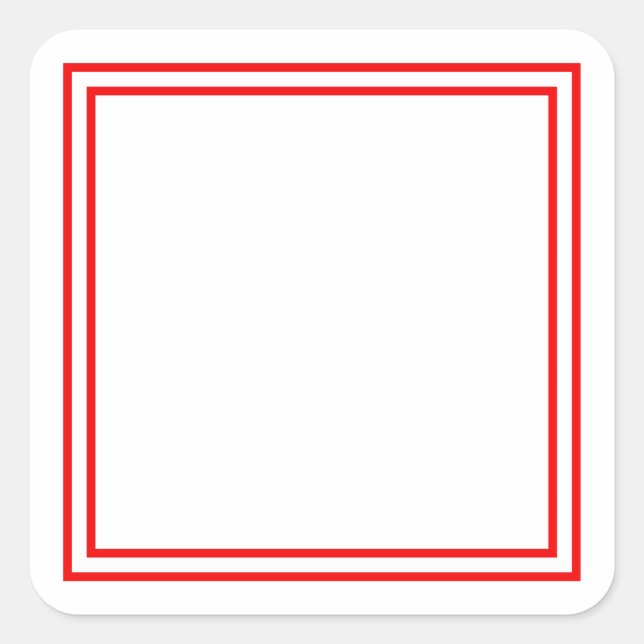 Adesivo Quadrado Vazio modelo. Adicionar o texto da imagem aqui (Frente)