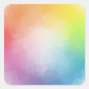 Adesivo Quadrado Vazio Modelo azul roxo colorido personalizado ver