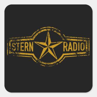 Adesivo Quadrado VEB Stern-Radio Sonneberg