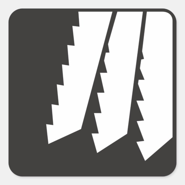 Adesivo Quadrado Vedantes de dentes (Frente)