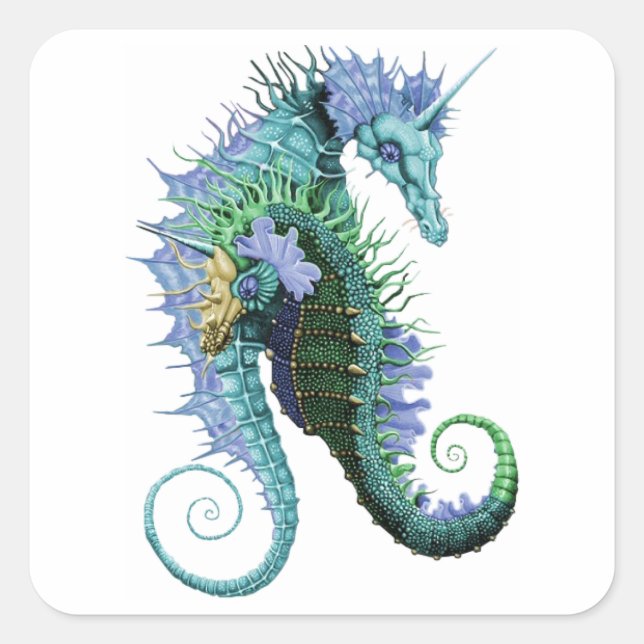 Adesivo Quadrado Vedantes de dragões Vedantes de envelopes (Frente)