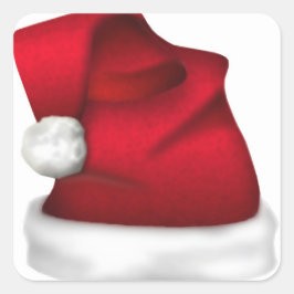 Adesivo Quadrado Vedantes de Envelope Santa Hat