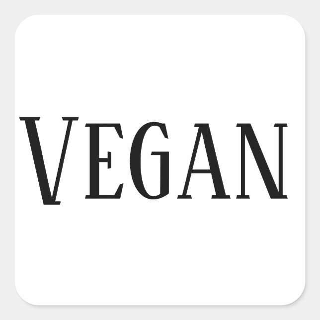 Adesivo Quadrado Vegan (Frente)