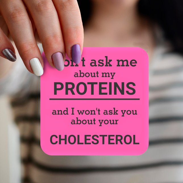 Adesivo Quadrado Vegan - não me pergunte sobre minha diversão prote (Criador carregado)